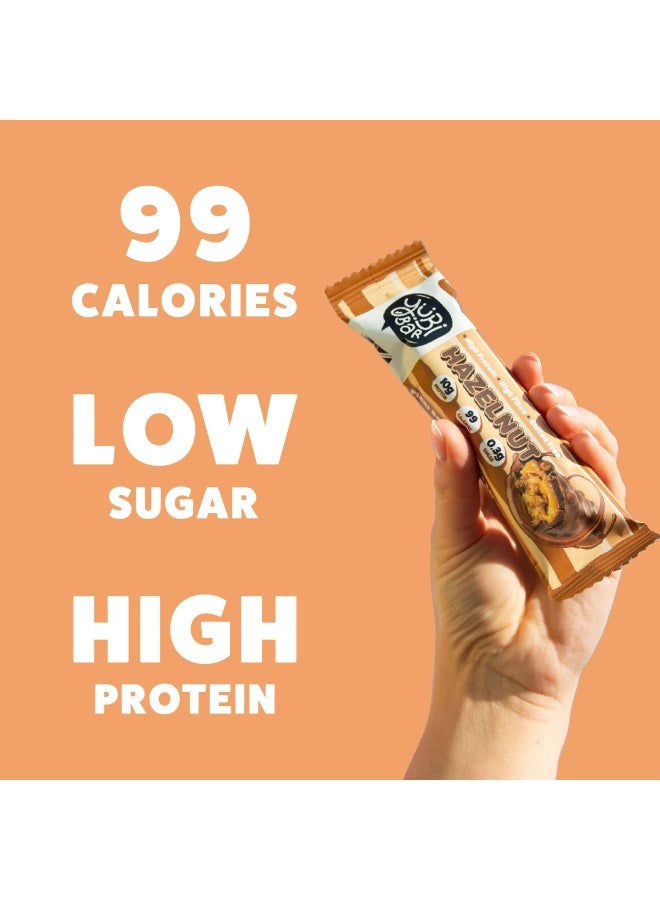 Yubi Bar Vegan Hazelnut Protein Bars – 12 x 35 g (Total 420 g) – 99 Calories, High Protein & Fibre, Low Sugar, Gluten & Dairy-Free Snack, Made in UK - Image 3