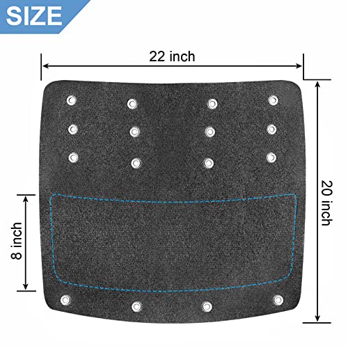 OKBA RV Step Covers,Camper Step Covers for 22 Inch RV Camper 8-10" Deep Radius Stairs Only - 3 Pack Gray Stair Rug Carpets - Image 2