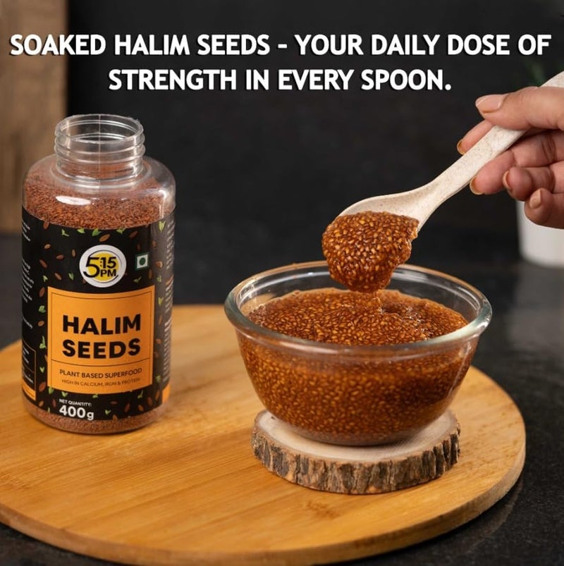5:15PM Halim Seeds For Eating | 400g |Garden Cress Aliv Seeds | Hygienically Packed | Raw and Natural | Halim SeedI Used in Cooking, Baking, Smoothies and Other Beverages and Hair Growth - Image 4
