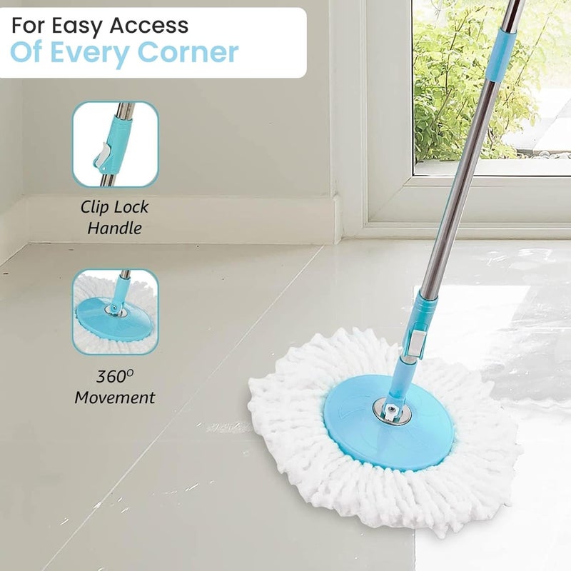ABH SHABGAYAS ABH SHABGAYAS 360 Spin Mop Bucket Set Premium - Image 3