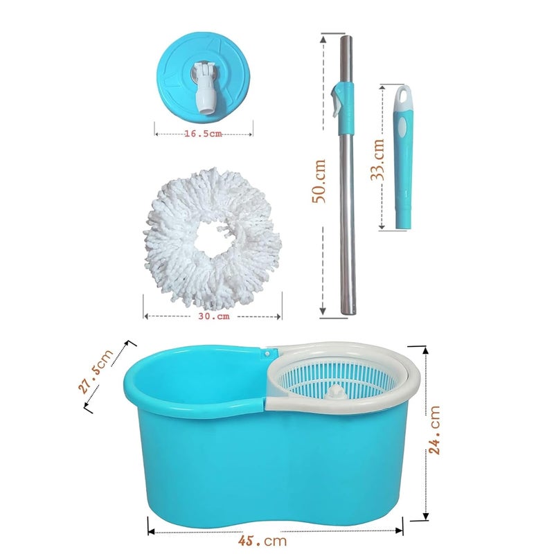 ABH SHABGAYAS ABH SHABGAYAS 360 Spin Mop Bucket Set Premium - Image 2