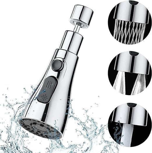 CUESVAP Pull Down Faucet Spray Head Kitchen Sink Faucet Sprayer Head Nozzle Pull Out Hose Sprayer Part Faucet Head Kitchen Tap Sprayer Spout - Image 1