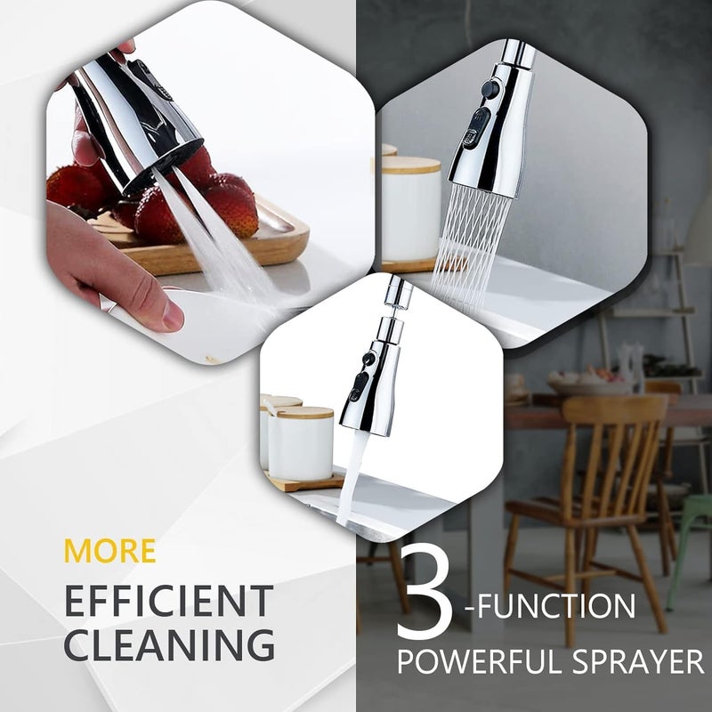 CUESVAP Pull Down Faucet Spray Head Kitchen Sink Faucet Sprayer Head Nozzle Pull Out Hose Sprayer Part Faucet Head Kitchen Tap Sprayer Spout - Image 5