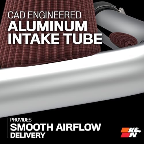 K+N مجموعة سحب الهواء البارد K&N: زيادة التسارع وصوت المحرك، مضمونة لزيادة القوة الحصانية حتى 5HP: متوافقة مع 2.5L، L4، 2019-2020 نيسان ألتيما، 69-7085TS - Image 5