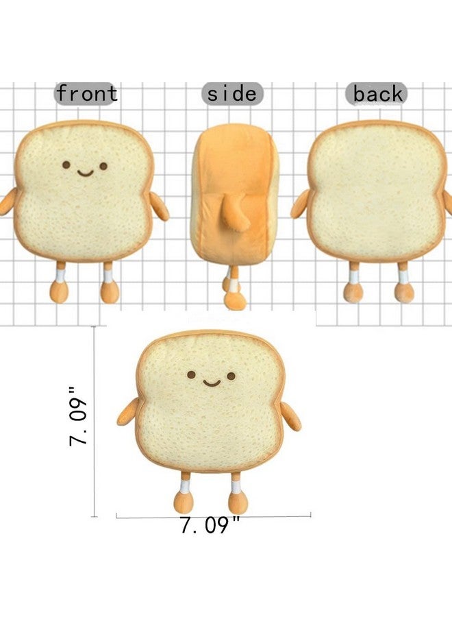 OUKEYI Toast Bread Pillow Funny Bread Shape Plush Toy Pillowfacial Expression Soft Toast Sofa Pillow For Kids Adults Gift Home Bed Room Decor - Image 4