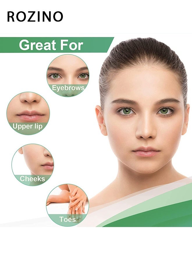روزينو 30 قطعة (4.5 * 9 سم) شرائط شمع سريعة وفعالة لإزالة الشعر للوجه والحواجب الخدود العليا لإزالة الشعر طقم إزالة الشعر سريع غير مؤلم مناسب لجميع أنواع البشرة - Image 4