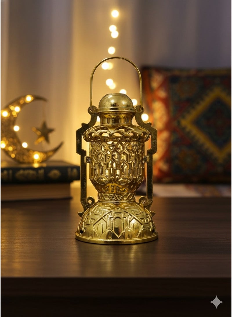 Ramadan lantern, 23 cm, gold plastic, with Ramadan songs and beautiful lights. - Image 3