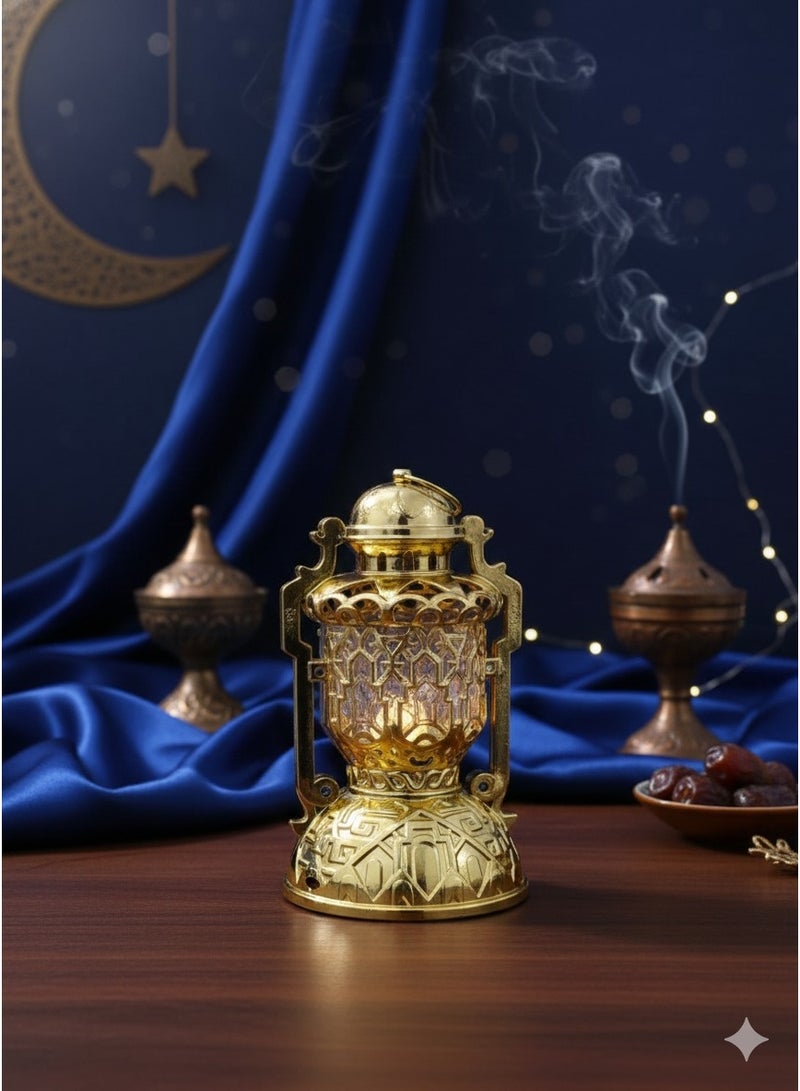 Ramadan lantern, 23 cm, gold plastic, with Ramadan songs and beautiful lights. - Image 5