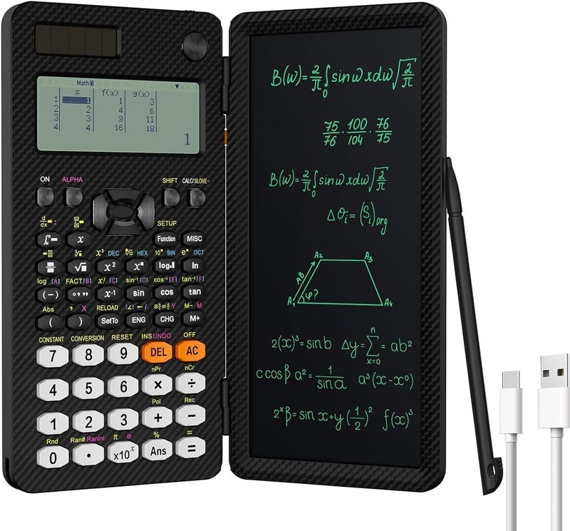 NEWYES Scientific Calculator Rechargeable with Writing Tablet and Pen 552 Functions for Students and Professionals in Mathematics Physics and Engineering - Image 2