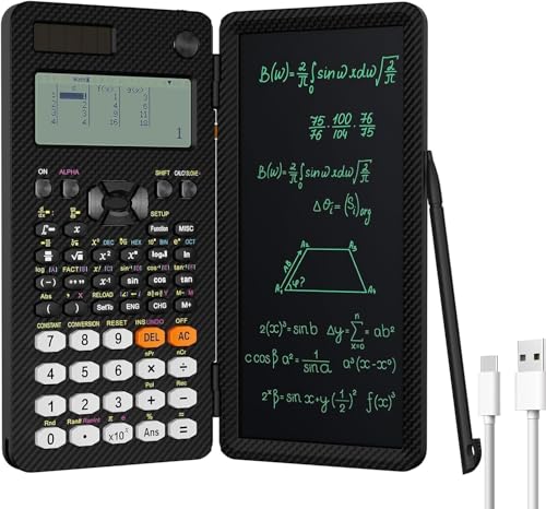 NEWYES Scientific Calculator Rechargeable with Writing Tablet and Pen 552 Functions for Students and Professionals in Mathematics Physics and Engineering - Image 1