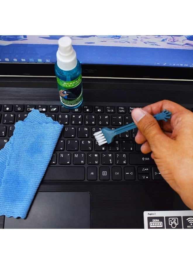 Screen Cleaner with Small Towel for Laptop, Mobile Phone, LCD Screen, Digital Cameras, Perfumed Solution Cleans Surfaces to Restore Brightness and Clarity, Gently Cleans and Removes Dirt, Fingerprints and Smudges from Most Screen Surfaces - Image 4