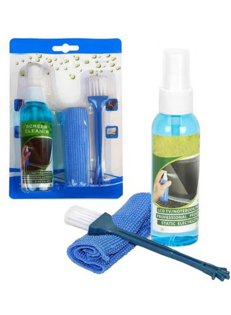 Screen Cleaner with Small Towel for Laptop, Mobile Phone, LCD Screen, Digital Cameras, Perfumed Solution Cleans Surfaces to Restore Brightness and Clarity, Gently Cleans and Removes Dirt, Fingerprints and Smudges from Most Screen Surfaces - Image 1