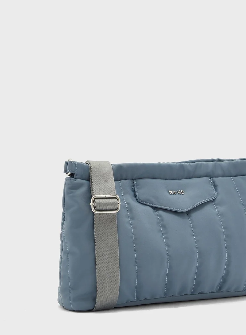 NA-KD Puffed Zip Through Crossbody