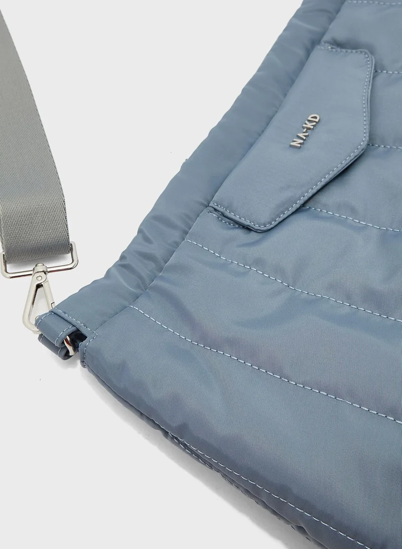 NA-KD Puffed Zip Through Crossbody