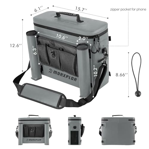 MORXPLOR Kayak Cooler,Waterproof Kayak Seat Back Cooler for Kayaking,Kayak Accessories Cooler Bag,Protable Ice Chest,Beach Cooler,Travel Cooler for Camping or Lunch Bag - Image 3