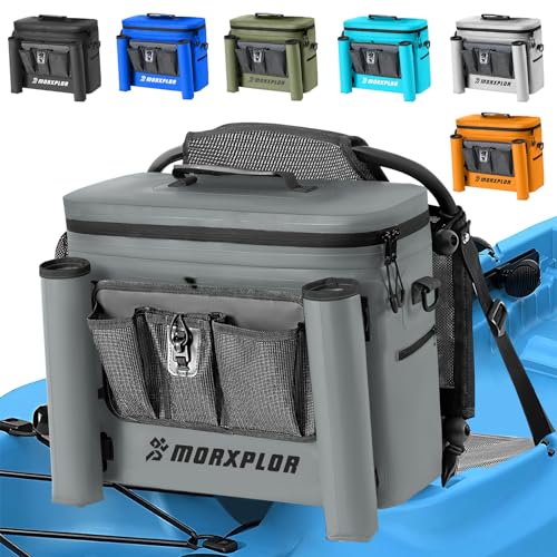 MORXPLOR Kayak Cooler,Waterproof Kayak Seat Back Cooler for Kayaking,Kayak Accessories Cooler Bag,Protable Ice Chest,Beach Cooler,Travel Cooler for Camping or Lunch Bag - Image 1