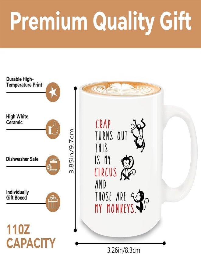 MQPPKJ Crap Turns Out This Is My Circus Coffee Mug 12oz, Birthday Gifts for Women, Gag Gift Funny Adult for Mom Gifts Mother's Day Christmas - Image 2