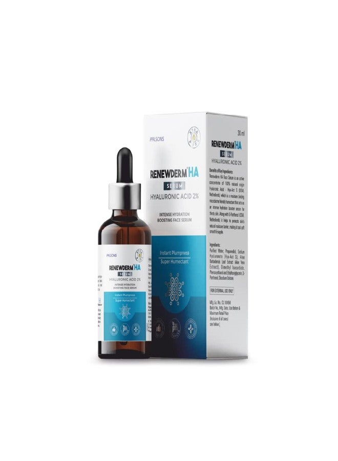 RENEWDERM سيروم رينيوديرم بحمض الهيالورونيك لترطيب مكثف للوجه | امتلاء فوري | بشرة ناعمة وملساء ومرنة | مرطب فائق، 30 مل - Image 1