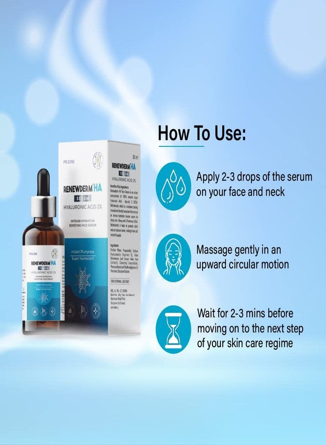 RENEWDERM سيروم رينيوديرم بحمض الهيالورونيك لترطيب مكثف للوجه | امتلاء فوري | بشرة ناعمة وملساء ومرنة | مرطب فائق، 30 مل - Image 5
