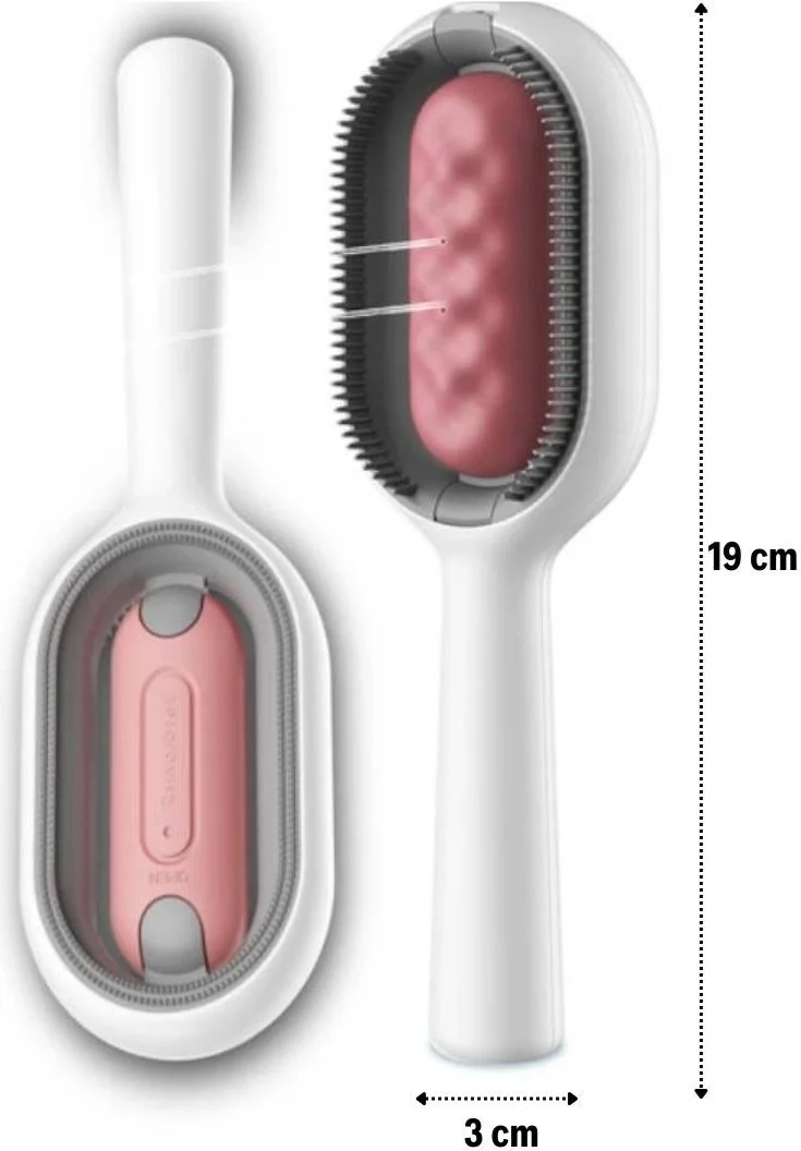 Lisinya Cat and Dog Hair Prevention Brush with Water Tank Pet Comb with Water Tank