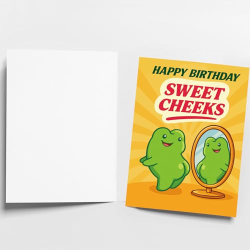 Fwnrmd Funny Happy Birthday Cards for Husband & Wife & Boyfirend & Men & Girlfirend, Birthday Gift, Funny Birthday Card, Greeting Card=7in x 5in(Folded), Envelope = 7.5in x 5.5in - Image 2