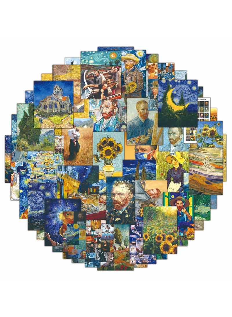 Van Gogh 50 Piece Van Gogh Art Waterproof Doodles Sticker Set - Image 1