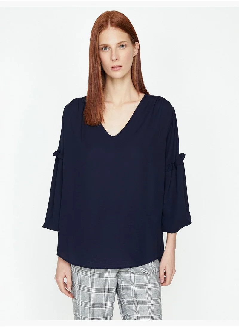 KOTON Sleeve Detailed Blouse