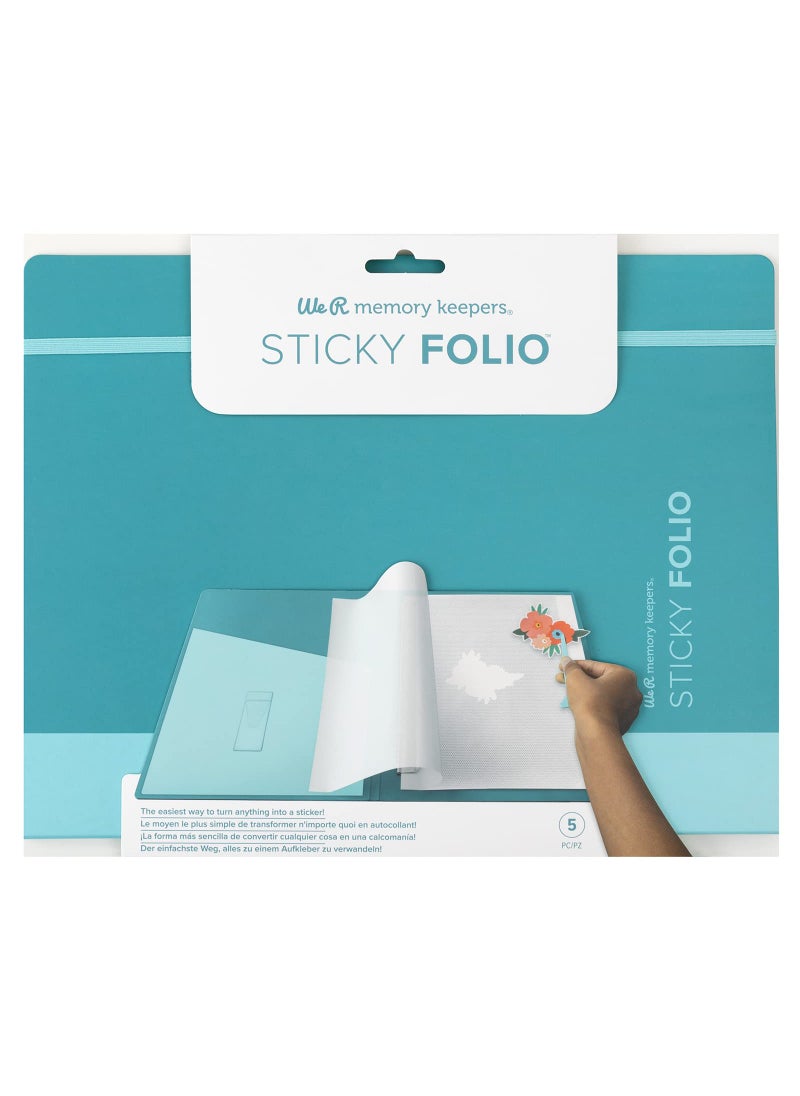 We R Memory Keepers We R Memory Keepers Sticky Foilio Mint Make Anything A Sticker Scrapbooking Journaling Printmaking Paper Crafting Card Making DIY Sticker Making Stamping 