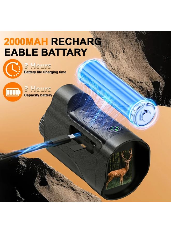 Infrared Night Vision Goggles 2 Inch HD Digital Screen 10X Magnification USB Battery Dual Use - Image 4