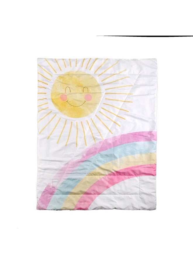 Expressions - Toddler Bedding Set Rainbow (2 Piece Set Fits Standard Infant Mattress) Includes Microfiber Reversible Comforter And Pillowcase For Kids - Image 1