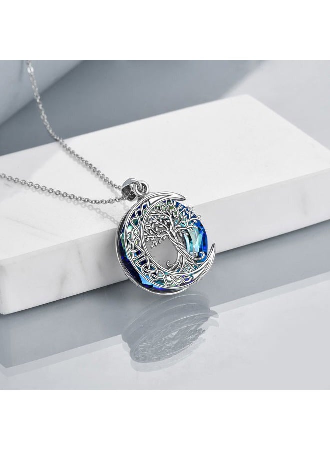 ONEFINITY Tree of Life Necklace 925 Sterling Silver Abalone Shell Celtic Knot Pendant Necklace for Women Jewelry, sterling-silver, - Image 4