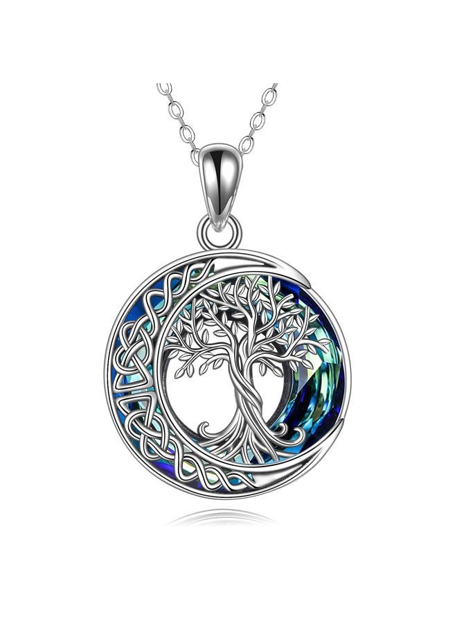 ONEFINITY Tree of Life Necklace 925 Sterling Silver Abalone Shell Celtic Knot Pendant Necklace for Women Jewelry, sterling-silver, - Image 1