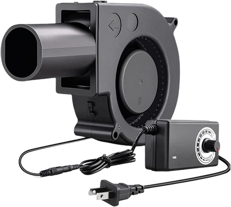 12V Portable Blower for Outdoor Use with Adjustable Airflow for Picnics and Fireplaces - Image 1