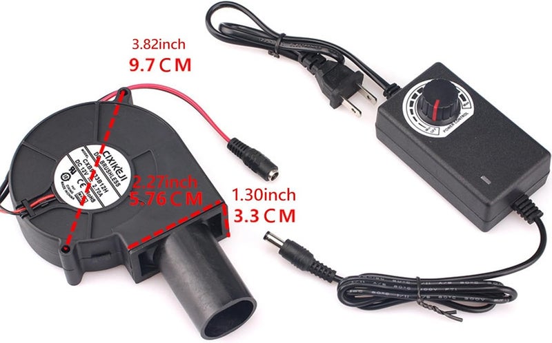 12V Portable Blower for Outdoor Use with Adjustable Airflow for Picnics and Fireplaces - Image 3