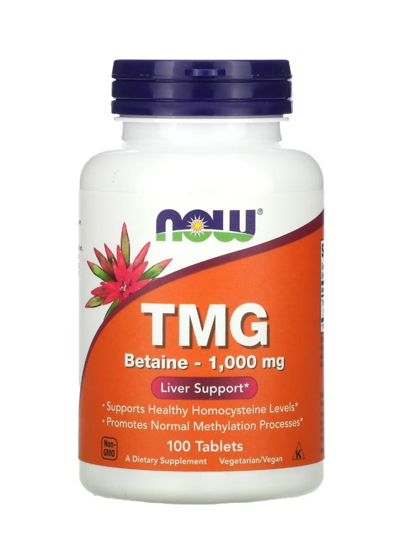 now TMG Betaine 1000 mg 100 Tablets - Image 1