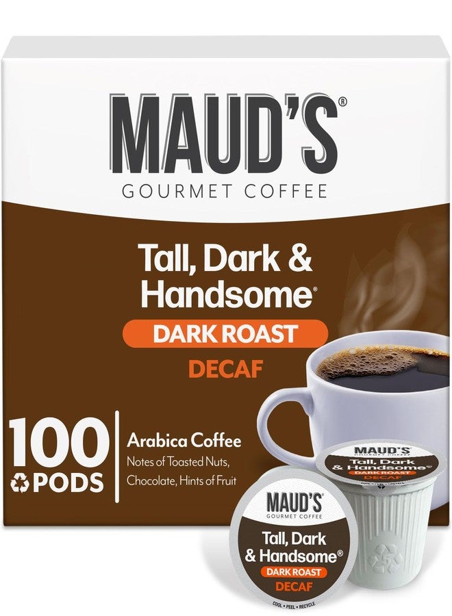 Maud's Decaf Dark Roast Coffee Pods, 100 ct, Decaffeinated Single Serve Pods - 100% Arabica, Compatible with Keurig K Cups Maker - Image 1