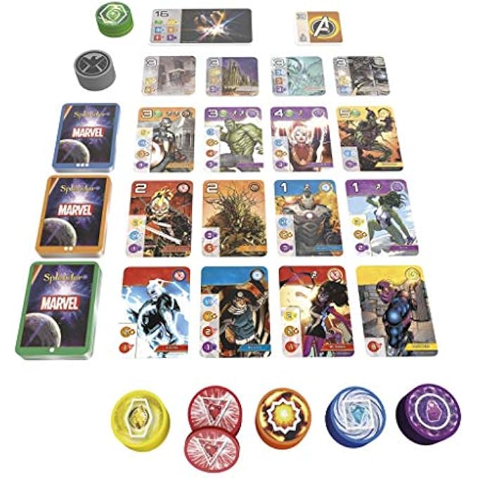 Asmodee Splendor Marvel  Board Game - Image 4