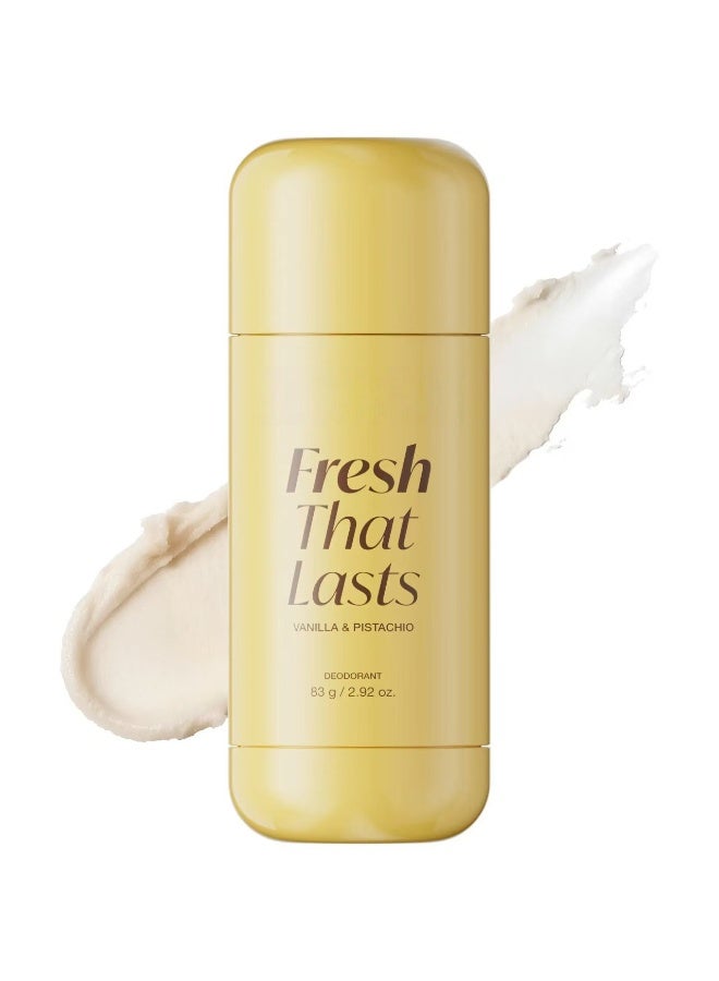 Kojic Acid u0026 Turmeric Aluminum-Free Deodorant | Vanilla u0026 Pistachio Perfumed Stick, All-Day Odor Protection for Women u0026 Men | Underarm Brightening Care | No White Marks, 2.92 oz - Image 1