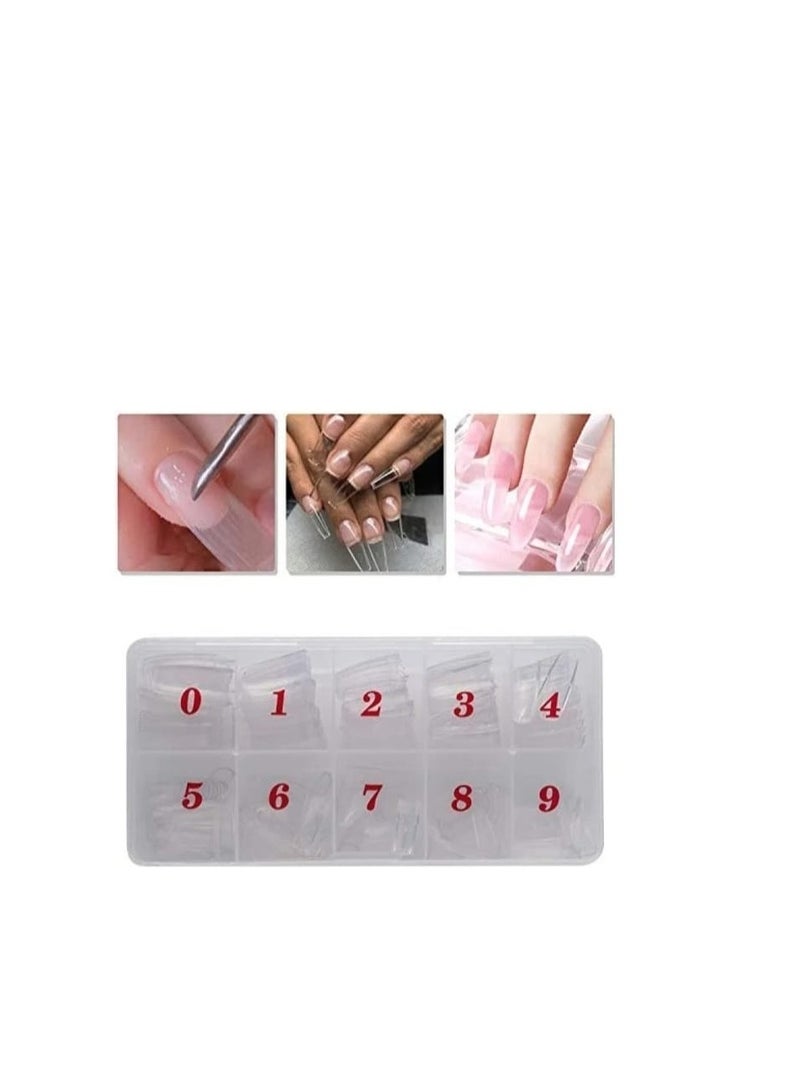 نيبمينينت مجموعة أظافر صناعية أكريليك من 1000 قطعة شفاف - Image 2