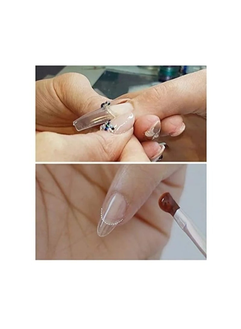 نيبمينينت مجموعة أظافر صناعية أكريليك من 1000 قطعة شفاف - Image 3