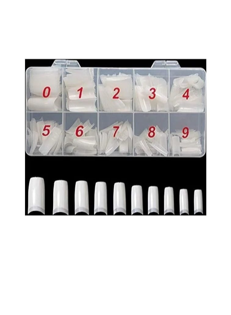 نيبمينينت مجموعة أظافر صناعية أكريليك من 1000 قطعة شفاف - Image 4