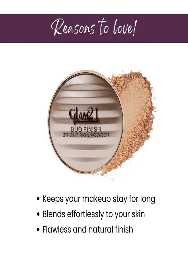 جلام 21 بودرة مضغوطة 2 في 1 من جلام 21، تركيبة ثنائية (CP8001) | ملمس ناعم كالحرير | لمسة نهائية مطفية تدوم طويلاً | مناسبة لجميع أنواع البشرة | لون العسل 03 - Image 4