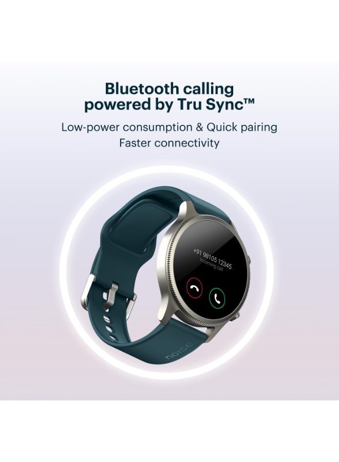 NoiseFit Halo 1.43" AMOLED Display, Bluetooth Calling Round Dial Smart Watch, Premium Metallic Build, Always on Display, Smart Gesture Control, 100 Sports Modes (Jet Black) - Image 2