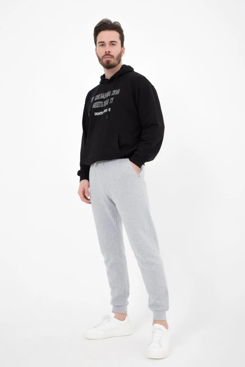 ديفيز Men's Jogger Sweatpants Gray