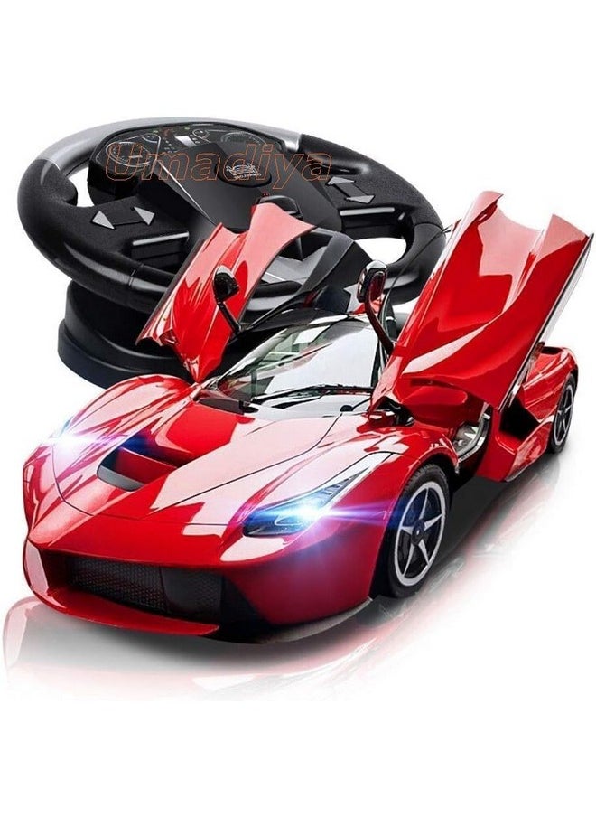 Sky Tech Sky Tech® Big Size Rechargeable Racing Car with Remote Control Sports Car with Openable Doors High Performance Rc Car with Led Lights for Kids Super Sports Car for Kids Speed Rc Car Toy (Multicolor)  - Image 5
