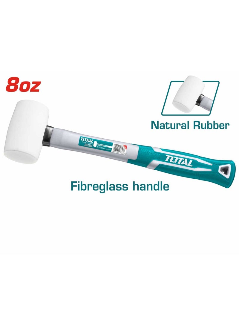 توتال TOTAL مطرقة مطاطية 8 أونصة 220 جم THT76836  - Image 2