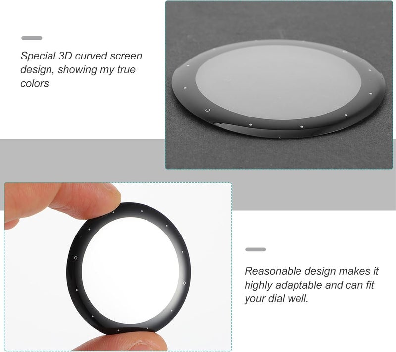 3Pcs Tempered Watch Screen Protector Film for Curved Full Coverage Scratch Resistant Easy Installation Durable Protection for Smartwatch Display - Image 3