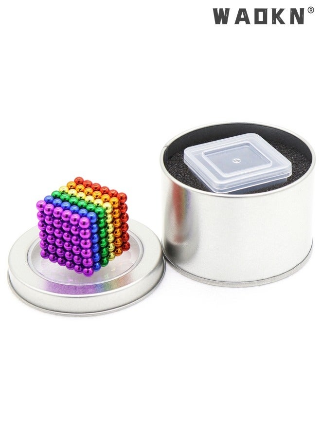 WAOKN 6 Colour 216-Piece Magnetic Educational Toys  Creative Magnetic Ball Puzzle Cube Set - Image 1