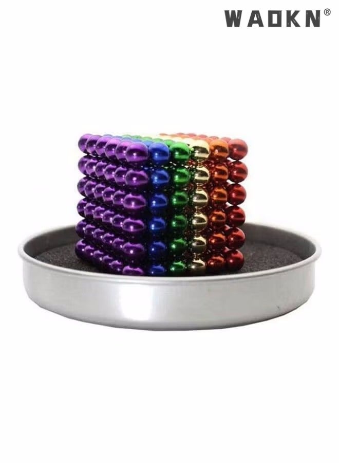 WAOKN 6 Colour 216-Piece Magnetic Educational Toys  Creative Magnetic Ball Puzzle Cube Set - Image 4
