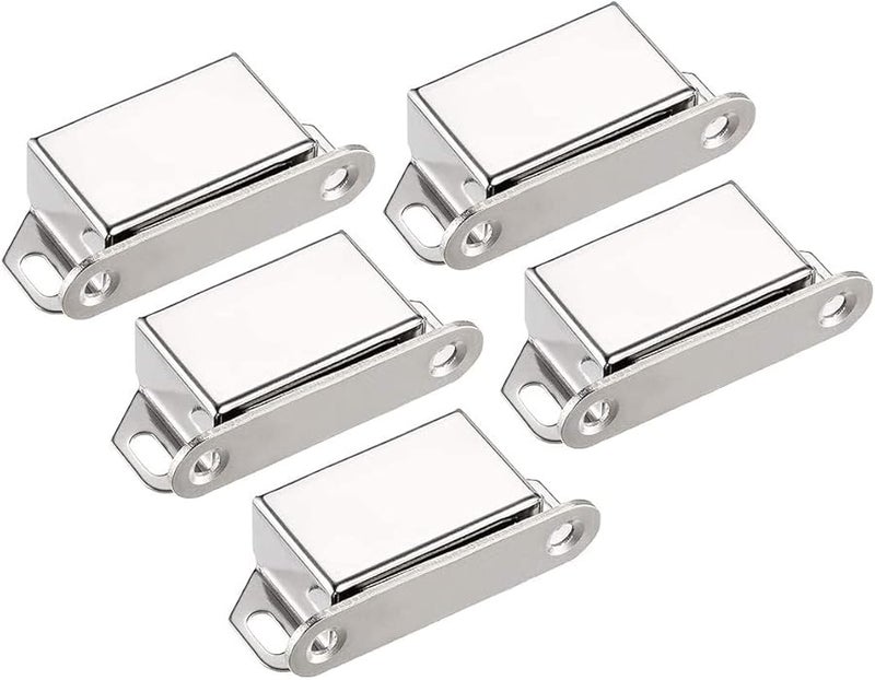 5 قطع من مصيدة الخزانة المغناطيسية المصنوعة من الفولاذ المقاوم للصدأ، قفل إغلاق بطول 53 مم - Image 2